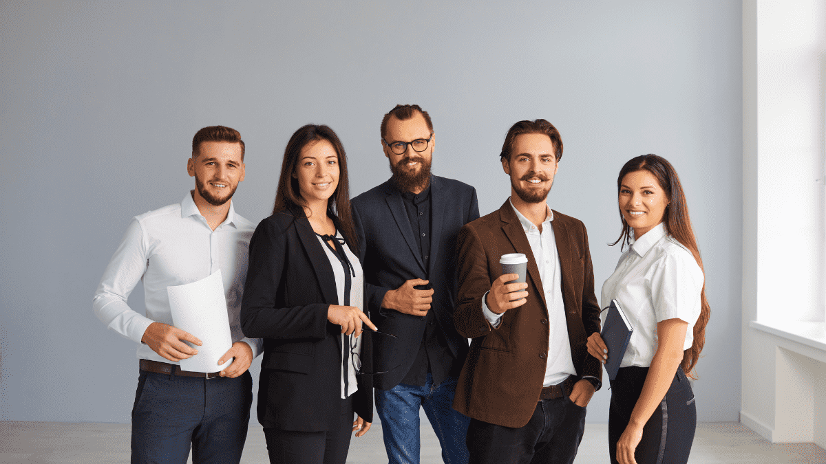 Empleados contentos